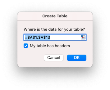 tablecreate